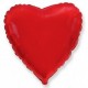 Сердце красный металлик 45 см.